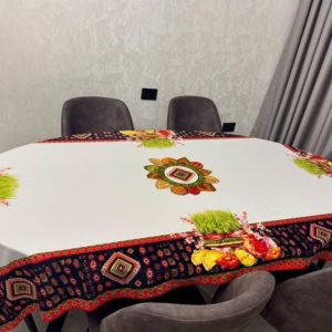 Xonçalı Xalça Naxışlı Novruz Süfrəsi (Oval)