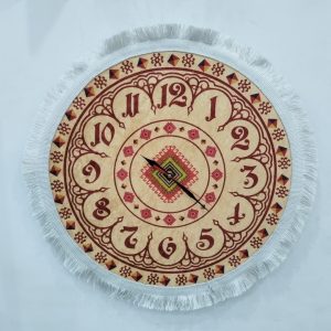 Xalçalı Saat – Şərq Ornamentli (Dairəvi)