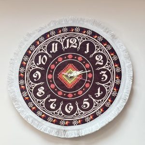 Xalçalı Saat – Qədim Ornamentli (Dairəvi)