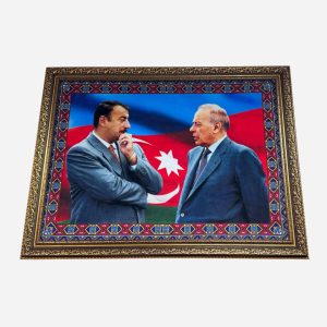 Rəsmi Hədiyyə – İlham Əliyev və Ulu Öndər Portreti