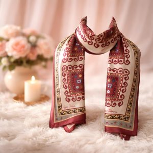 Milli Ornamentli İpək Şərf